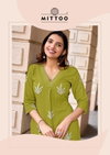 Albella Vol 3 By Mittoo Rayon Threadwork Online Kurti With Bottom Wholesale
